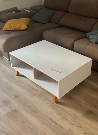 Mesa centro elevable estilo nórdico