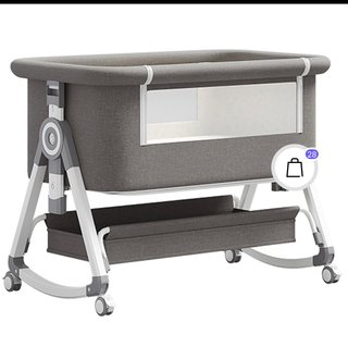 Minicuna Colecho gris sin uso