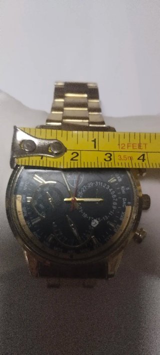 Reloj Jeyros World Time Dorado