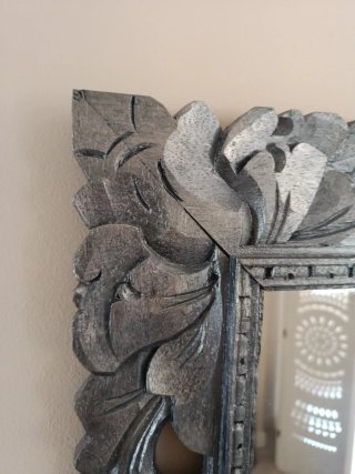 Espejo Decorativo Entrada Gris Plata