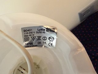 Lámparas mesita noche Ikea Lykta