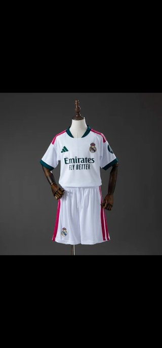 Conjunto Real Madrid Adidas Blanco y Rosa