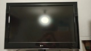 TV LG Negra sin control remoto