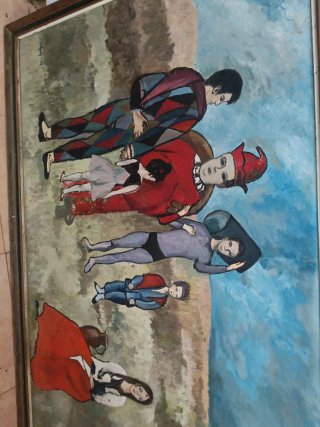 Cuadro pintado a mano 1970