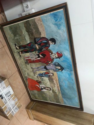 Cuadro pintado a mano 1970