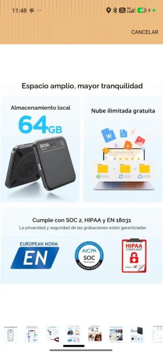 Grabadora y Transcriptor Boya Notra AI