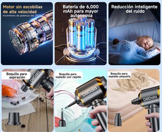 SIN ABRIR 9 en 1 Aspirador de Mano 28000PA
