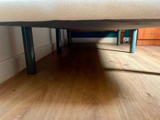 Cama 90x190 con Colchón y Base Tapizada