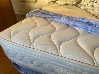 Cama 90x190 con Colchón y Base Tapizada