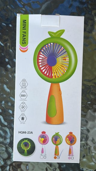 Mini Ventilador portátil USB Recargable LED