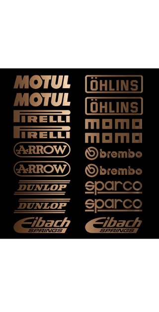 SET PEGATINAS PATROCINADORES PARA COCHE, MOTO Y ++