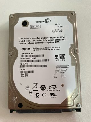 Disco Duro Seagate 40GB PS3 Fat
