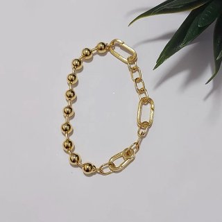 Pulsera Pandora Esfera y Eslabones Dorada T18