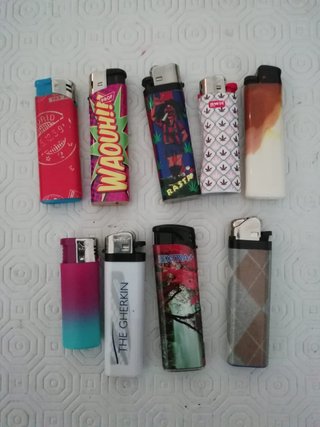 Lote de 9 mecheros/encendedores variados