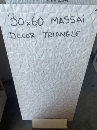 Azulejo 30x60 Masai Decor Triangle Blanc