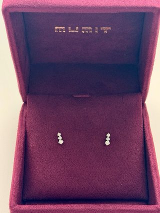Pendientes Oro Blanco y Diamantes MUMIT