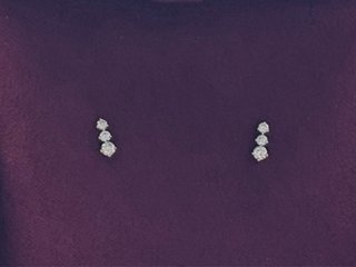 Pendientes Oro Blanco y Diamantes MUMIT