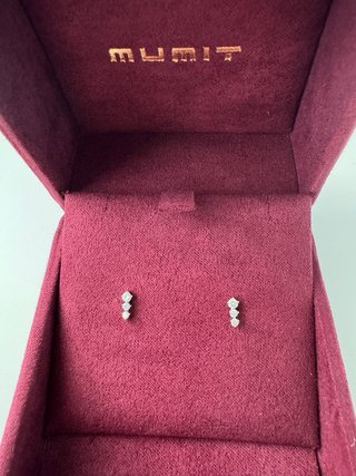Pendientes Oro Blanco y Diamantes MUMIT