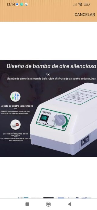 Colchón Antiescaras AmphaDeco 130cm Azul