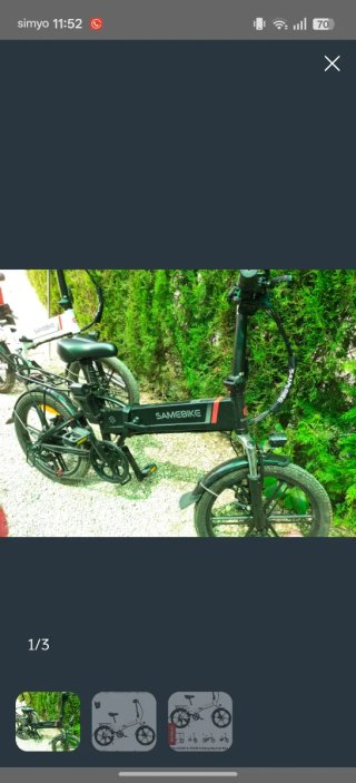 Bicicleta Eléctrica Plegable SAMEBIKE