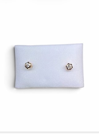 Pendientes Oro 18kt Flor