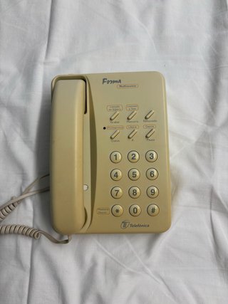 Teléfono Fijo Forma Beige Multiservicio