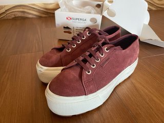 Superga 38 Platform Rosse/Viola Suede