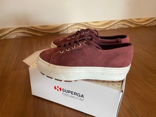 Superga 38 Platform Rosse/Viola Suede