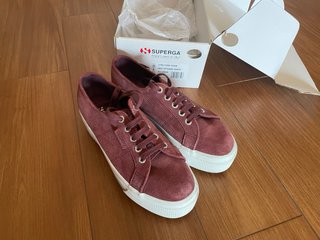 Superga 38 Platform Rosse/Viola Suede