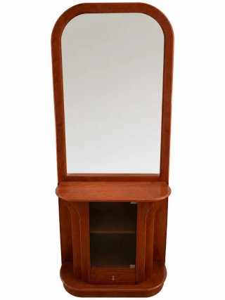 Entradita de madera con espejo y cristal