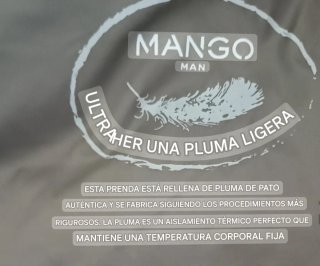 Plumas Mango Gris Oscuro con Capucha