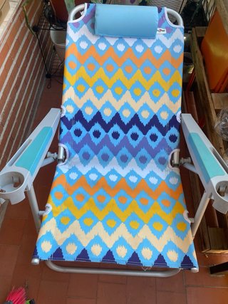 Silla de jardín/playa multicolor
