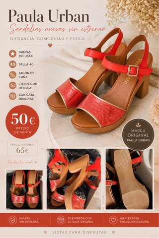 Zapatos de mujer de tacón marca Paula Urban.