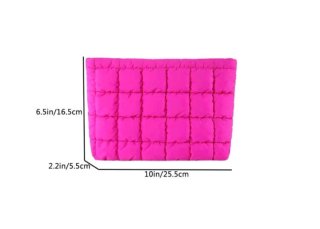 Neceser/bolso acolchado fucsia
