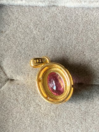 Colgante zafiro Padparadscha Sri Lanka GRC