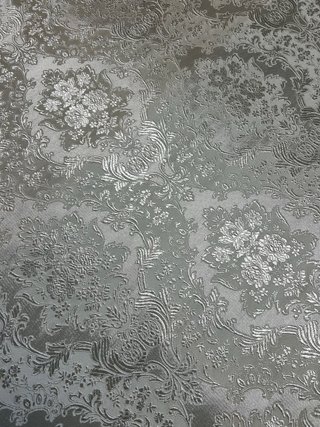 Tela Damasco Fallera Blanco Plata 0,95cm