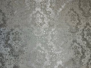 Tela Damasco Fallera Blanco Plata 0,95cm