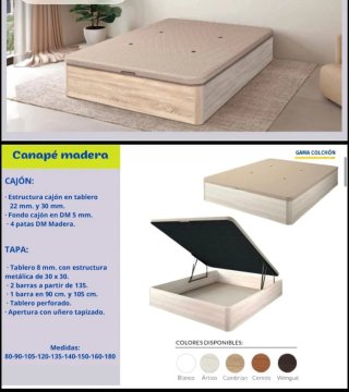 Canapé madera y armario