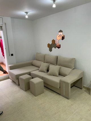 Canapé madera y armario