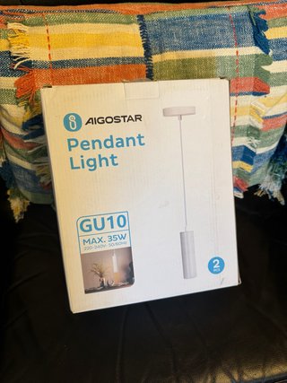 Pack 2 Lámparas Colgantes Aigostar GU10