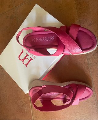 Sandalias Pepe Menargues Talla 38/39 Rosa