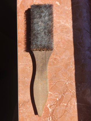 Cepillo cardar lana madera