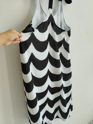 Vestido ADIDAS Talla L Negro/Blanco