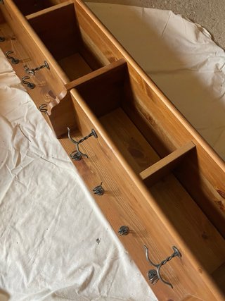 Colgador de pared IKEA madera y metal