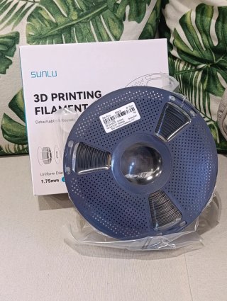 Rollo Filamento PLA+ Silk Negro 1kg