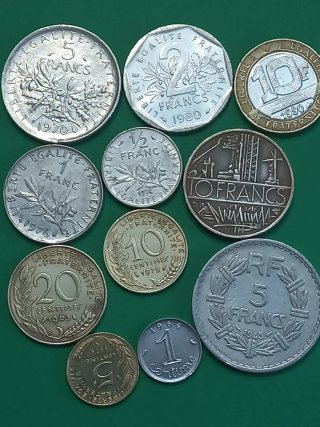 Lote de monedas francesas antiguas