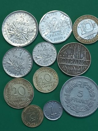 Lote de monedas francesas antiguas