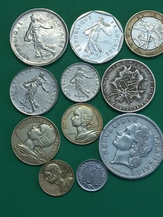 Lote de monedas francesas antiguas