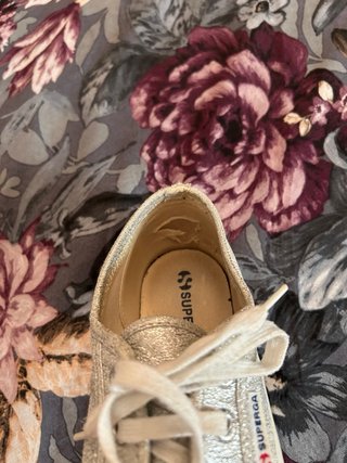 Bambas Superga plateadas