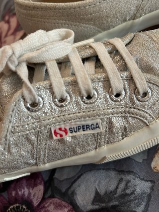 Bambas Superga plateadas
